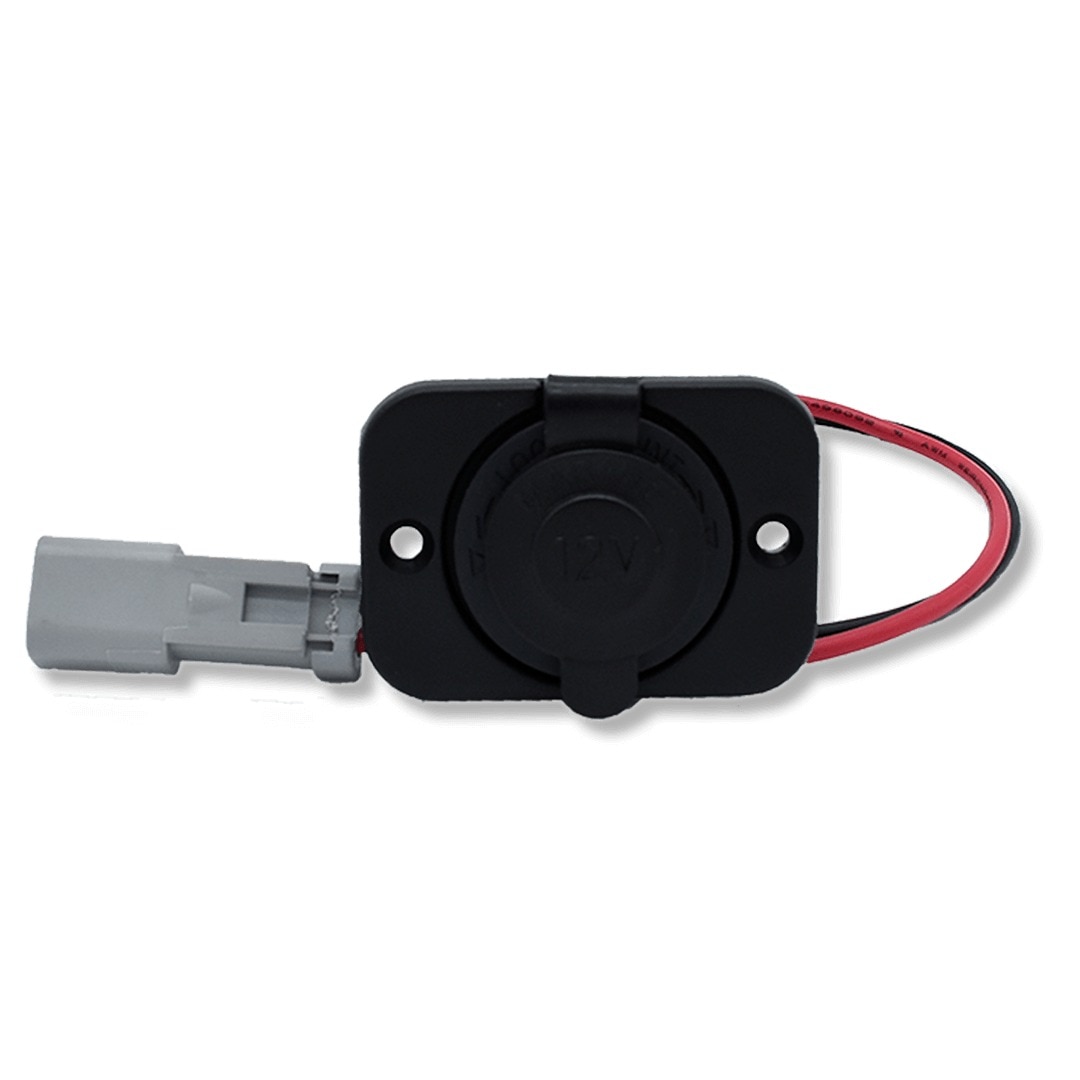 Bluewater 12V Sealed Socket w/Deutsch Connector & Single Plate