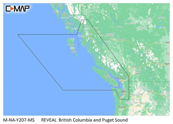 C-MAP Reveal Coastal British Columbia and Puget| Wintron Electronics