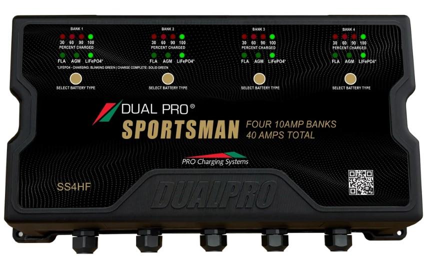 Dual Pro SS4HF Battery Charger 4 Bank 40 Amps
