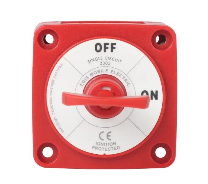 Egis Mobile Electronics EGIS 2305 m-Series 300A Battery Switch Off/On, Key Actuator