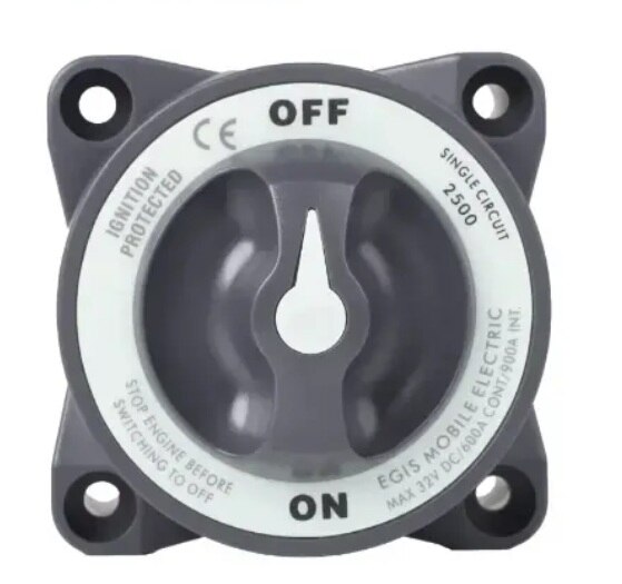 Egis Mobile Electronics EGIS 2500 Heavy Duty-Series 600A  Battery Switch Off/On