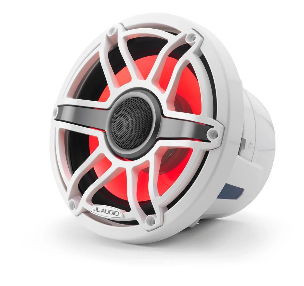 JL Audio M6 8.8in Coaxial Speakers White Sport Grille| Wintron