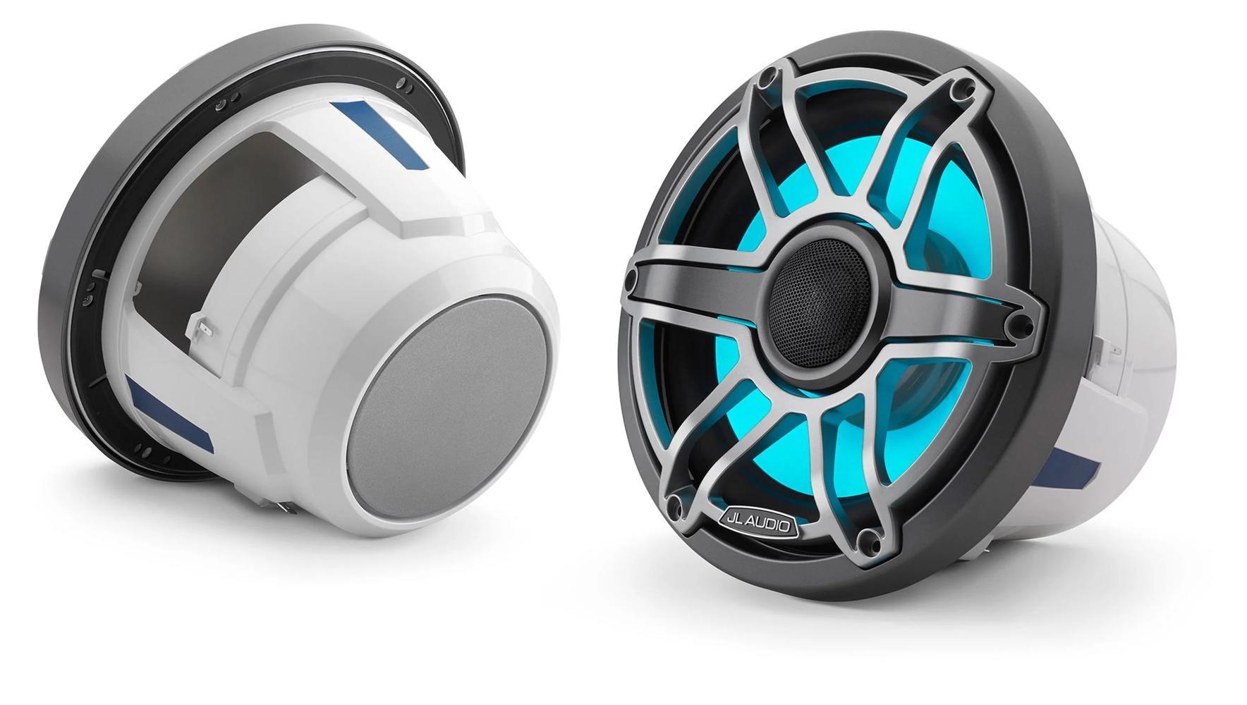 JL Audio M6 8.8in Coaxial Speakers Titanium Sport Grille| Wintron