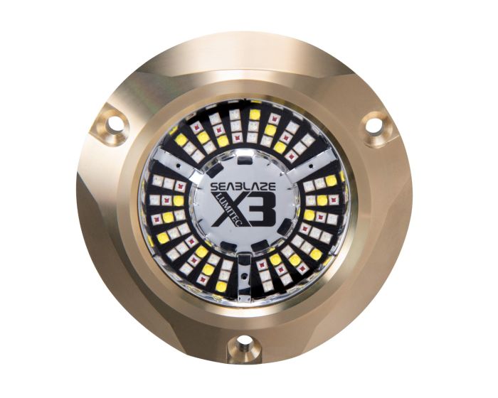 Lumitec Seablaze X3 Spectrum LED Surface Mount Bronze Housing 12/24v - 101946