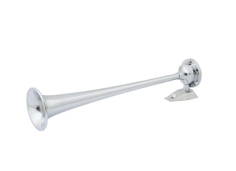 Marinco 10105 12V Single Trumpet Air Horn, Chrome