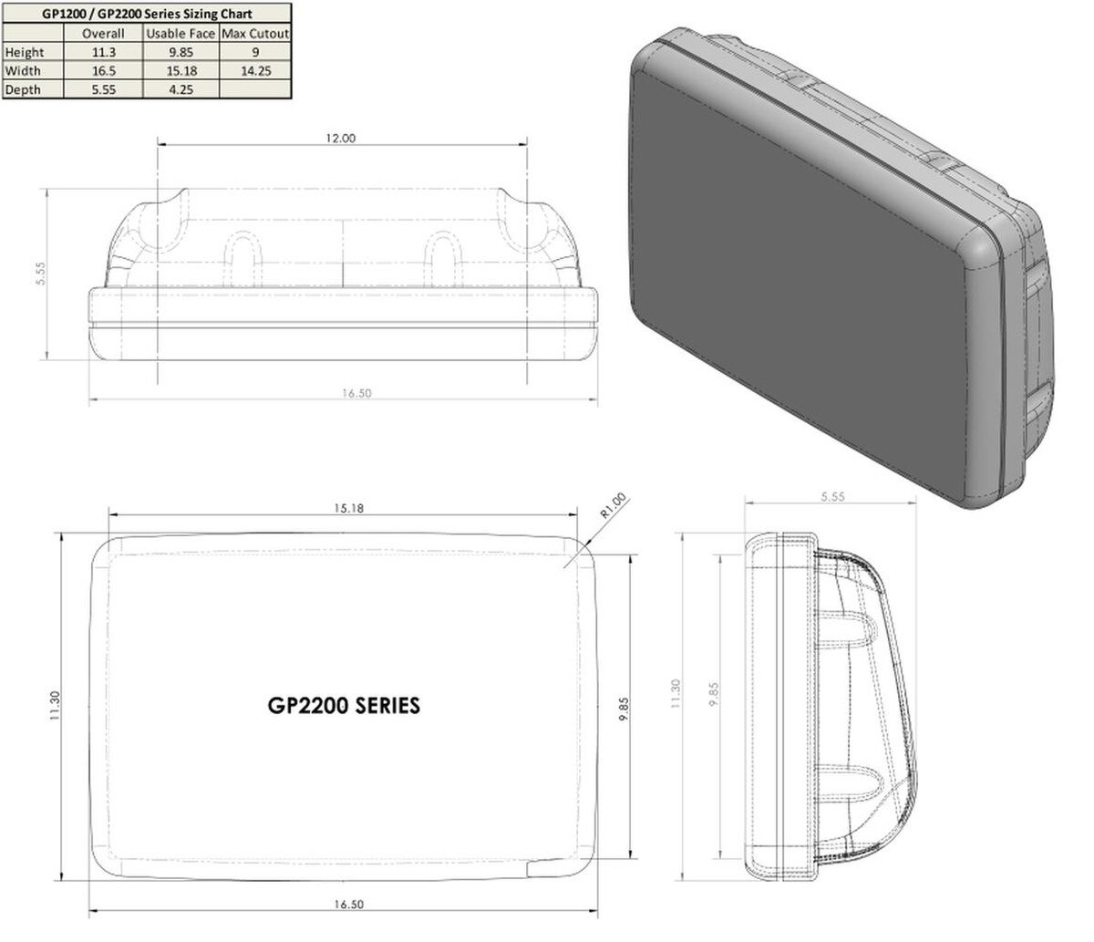 NAVPOD GP2200-14 SailPod for Simrad NSS12 evo3| Wintron Electronics