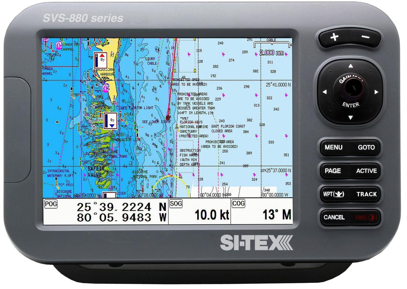 Si-tex Sitex SVS-880C+ 8in Color Chartplotter